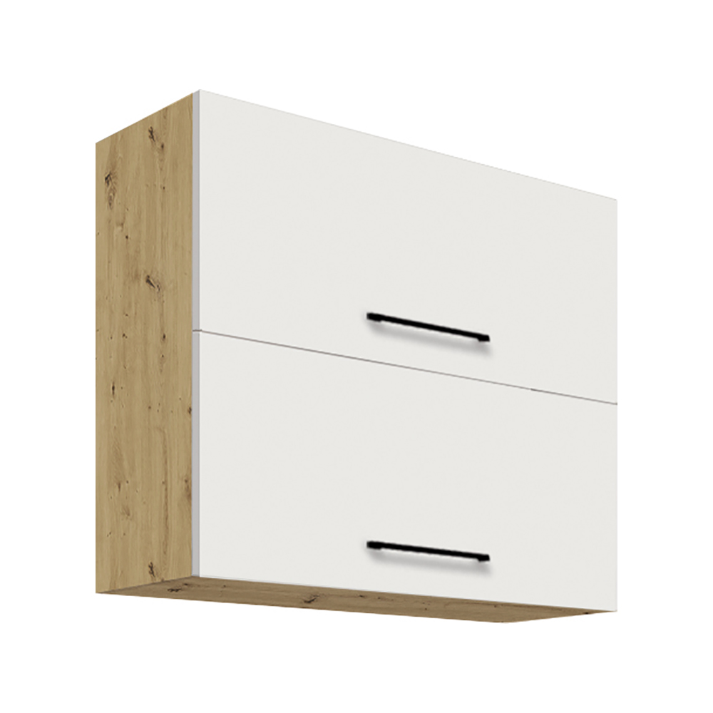 INFINITY b | horní skříňka 48G výklopná | 80 cm | artisan/bílá lesk | VÝBĚR KOVÁNÍ