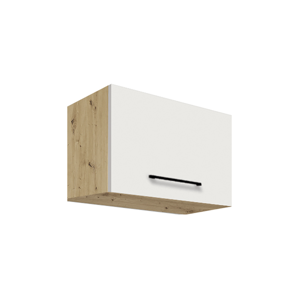 INFINITY b | horní skříňka 35G výklopná | 50 cm | artisan/bílá lesk | VÝBĚR KOVÁNÍ