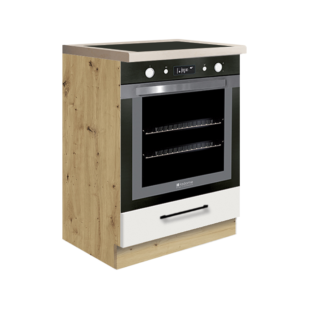 Kuchyňská linka INFINITY b | 220x290 cm | artisan/bílá lesk | VÝBĚR KOVÁNÍ