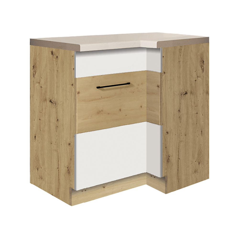 Kuchyňská linka INFINITY b | 220x290 cm | artisan/bílá lesk | VÝBĚR KOVÁNÍ