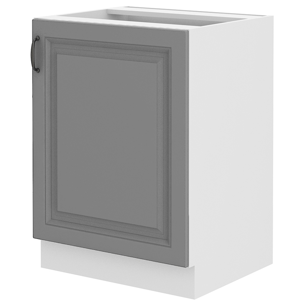 STILO bs | dolní skříňka 60D 1F s policí | 60 cm | bílá/šedá | UNI dvířka