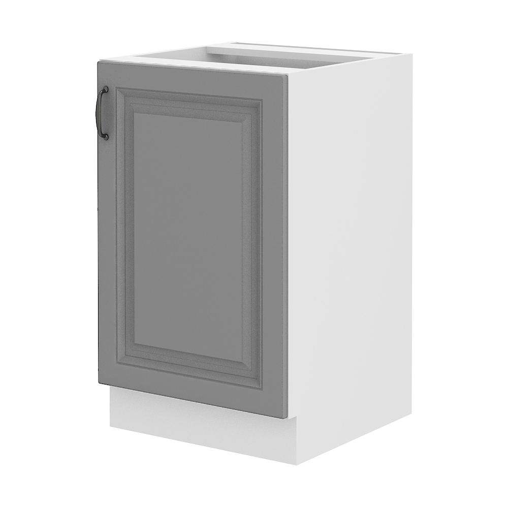 STILO bs | dolní skříňka 50ZL 1F na dřez | 50 cm | bílá/šedá | UNI dvířka