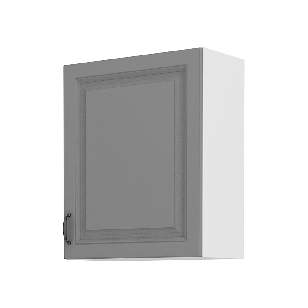 STILO bs | horní skříňka 60G-72 1F s 2 policemi | 60 cm | bílá/šedá | UNI dvířka