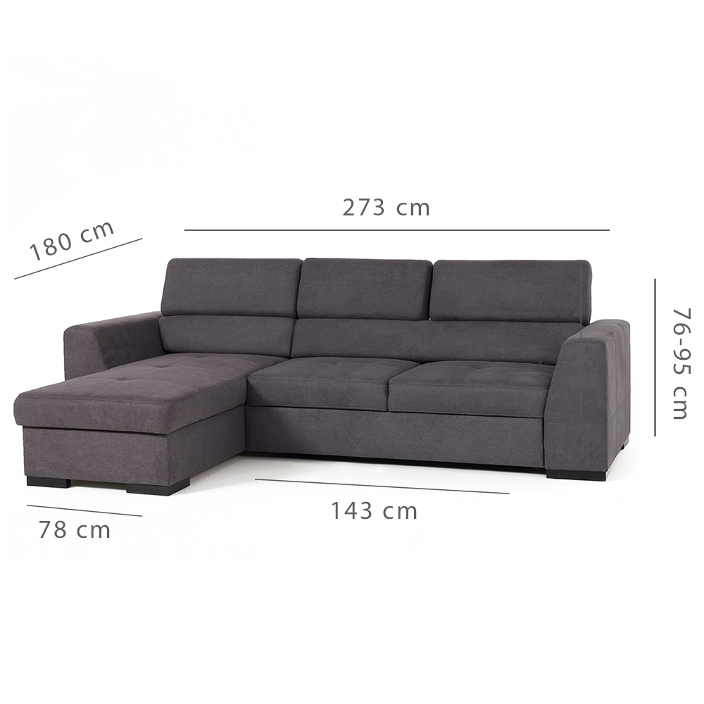 Sedací souprava NEST III | 180x273 cm | rozkládací |  VÝBĚR TKANIN a NOŽIČEK