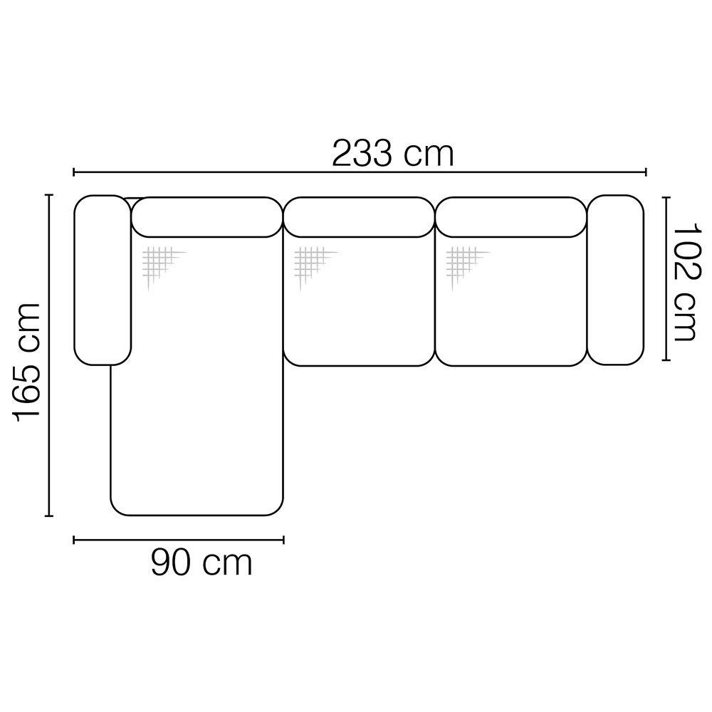 Sedací souprava SIDOLO | 165x233 | nerozkládací | VÝBĚR TKANIN a NOŽIČEK