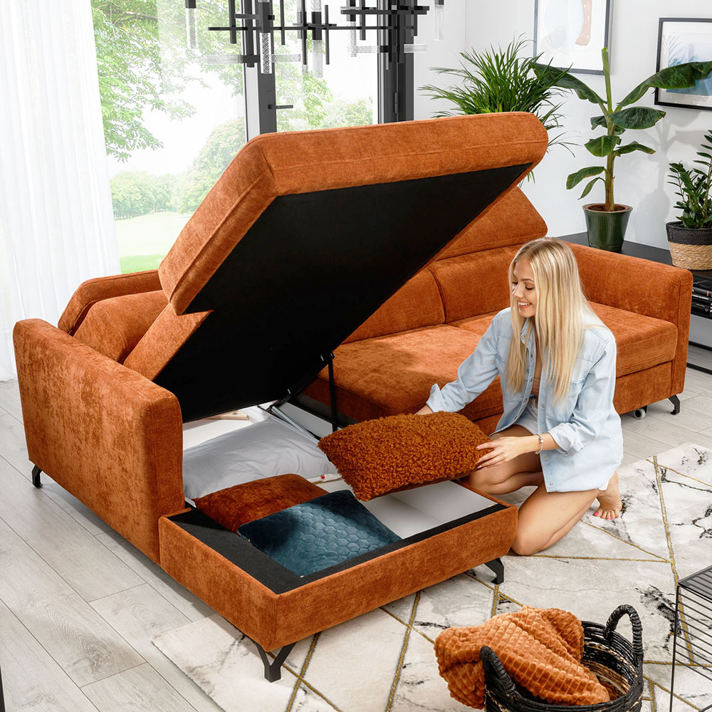 Sedací souprava MAROZZO | 170x245 | rozkládací | VÝBĚR TKANIN a NOŽIČEK