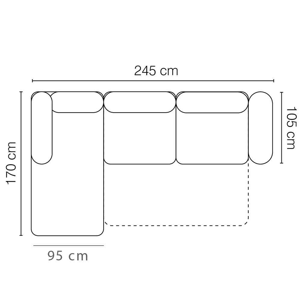 Sedací souprava MAROZZO | 170x245 | rozkládací | VÝBĚR TKANIN a NOŽIČEK