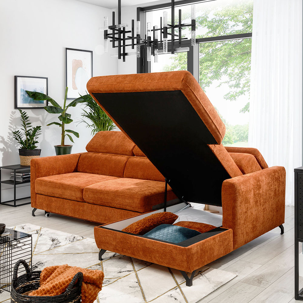 Sedací souprava MAROZZO | 245x170 | rozkládací | VÝBĚR TKANIN a NOŽIČEK