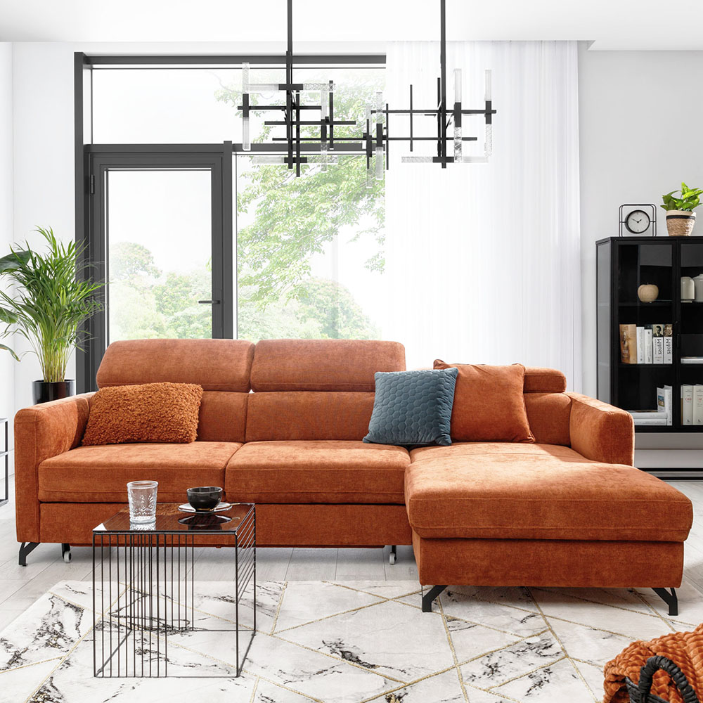 Sedací souprava MAROZZO | 245x170 | rozkládací | VÝBĚR TKANIN a NOŽIČEK