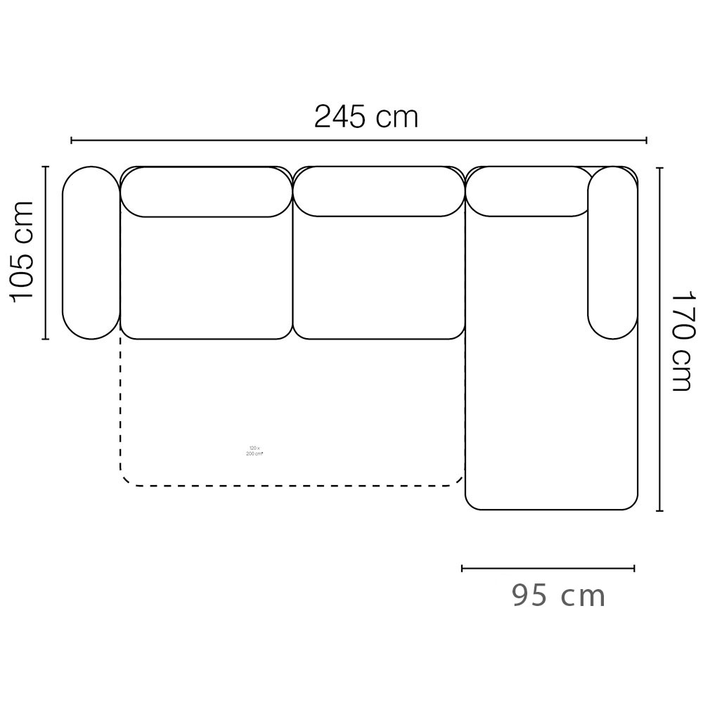 Sedací souprava MAROZZO | 245x170 | rozkládací | VÝBĚR TKANIN a NOŽIČEK