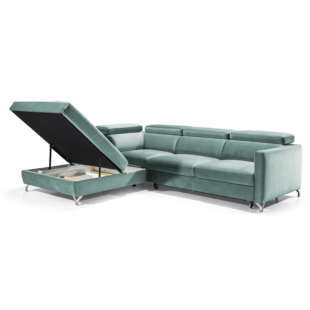 Sedací souprava MAROZZO | 220x265 | rozkládací | VÝBĚR TKANIN a NOŽIČEK