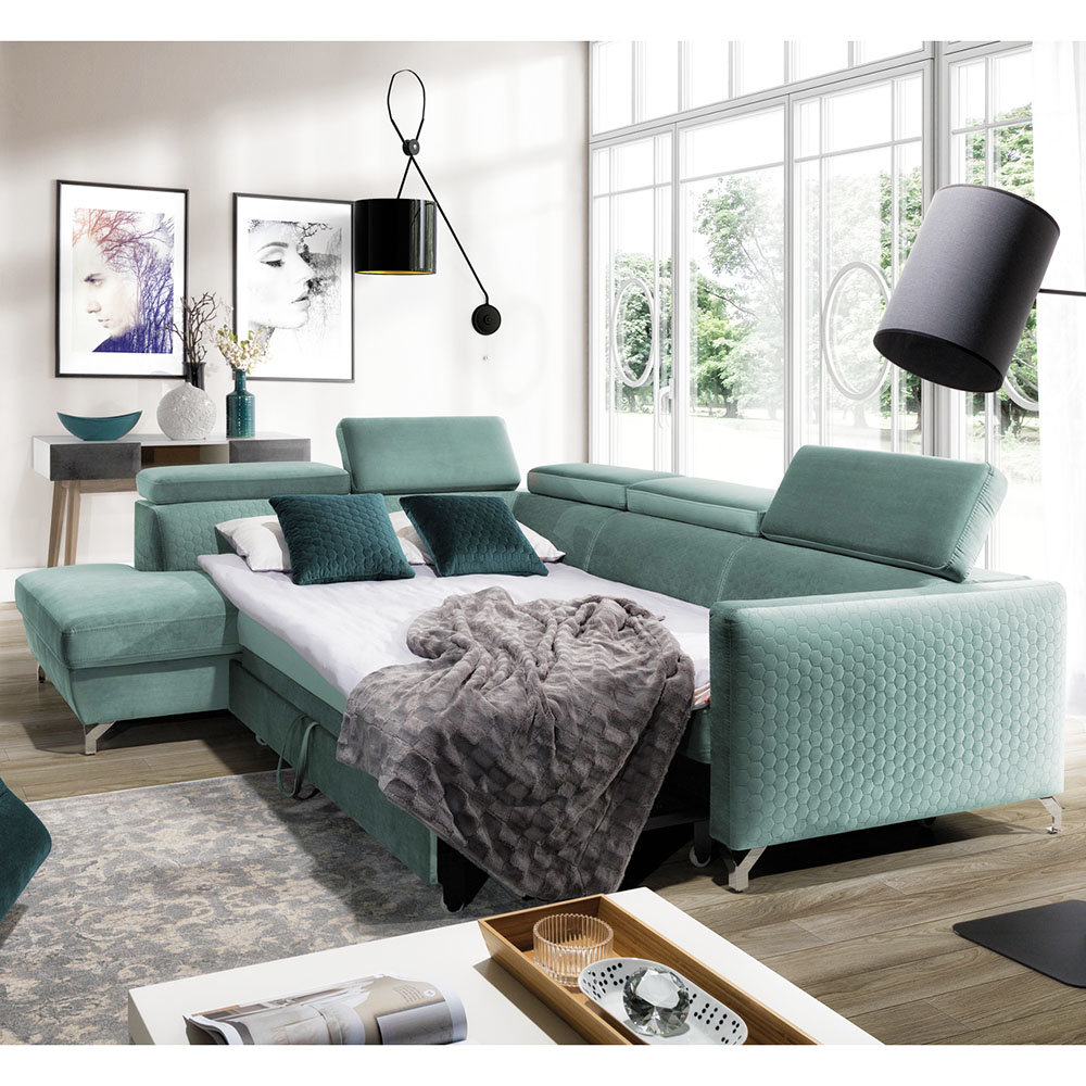 Sedací souprava MAROZZO | 220x265 | rozkládací | VÝBĚR TKANIN a NOŽIČEK