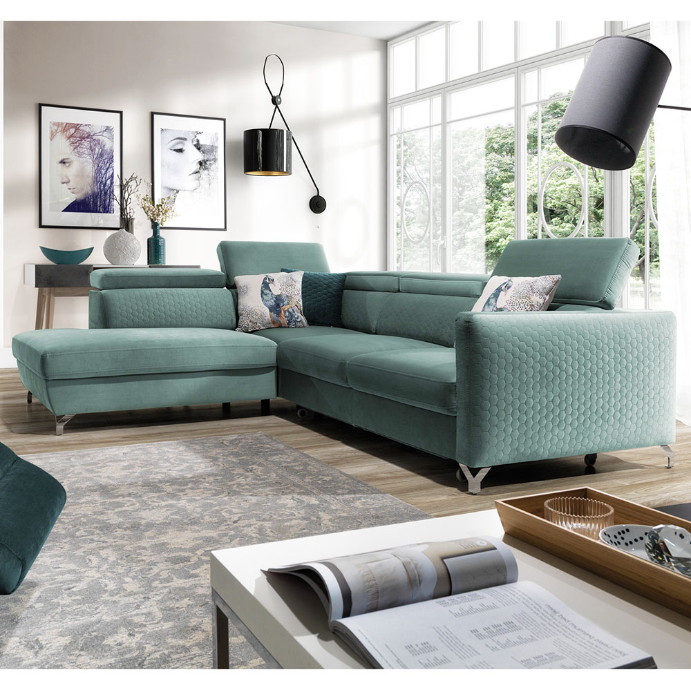 Sedací souprava MAROZZO | 220x265 | rozkládací | VÝBĚR TKANIN a NOŽIČEK