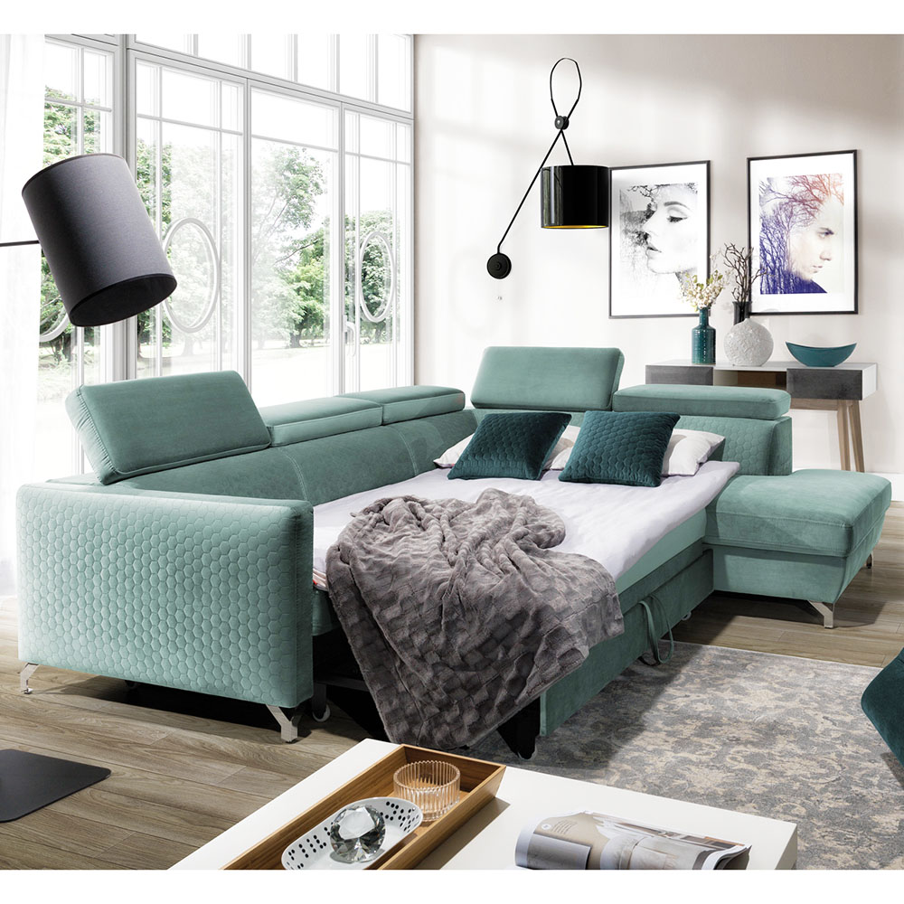 Sedací souprava MAROZZO | 265x220 | rozkládací | VÝBĚR TKANIN a NOŽIČEK