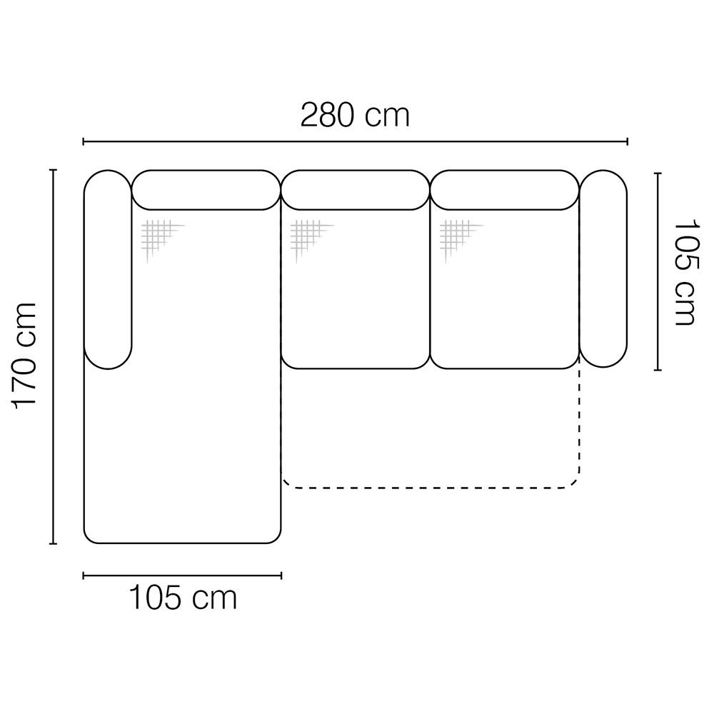 Sedací souprava ASTI | 170x280 | rozkládací | VÝBĚR TKANIN a NOŽIČEK