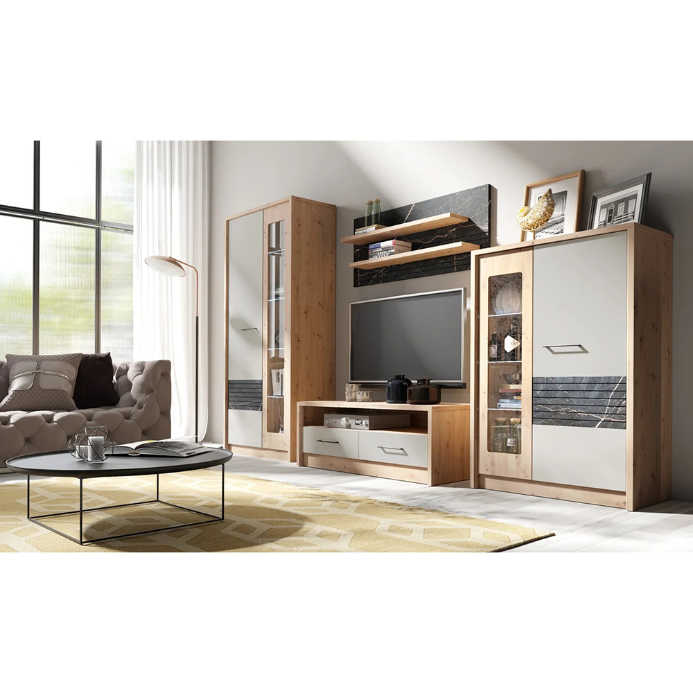 ROSSO f | komoda ROS12 | 135 cm | artisan/congo mat/marmur