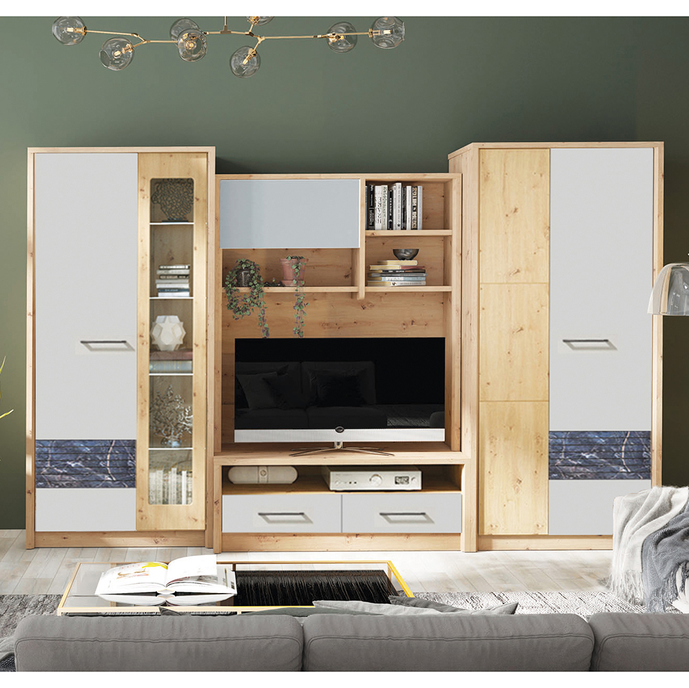 ROSSO f | komoda ROS12 | 135 cm | artisan/congo mat/marmur