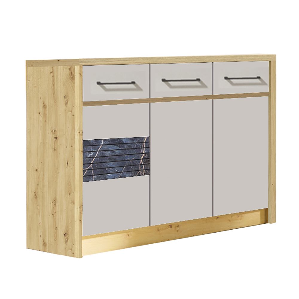 ROSSO f | komoda ROS12 | 135 cm | artisan/congo mat/marmur