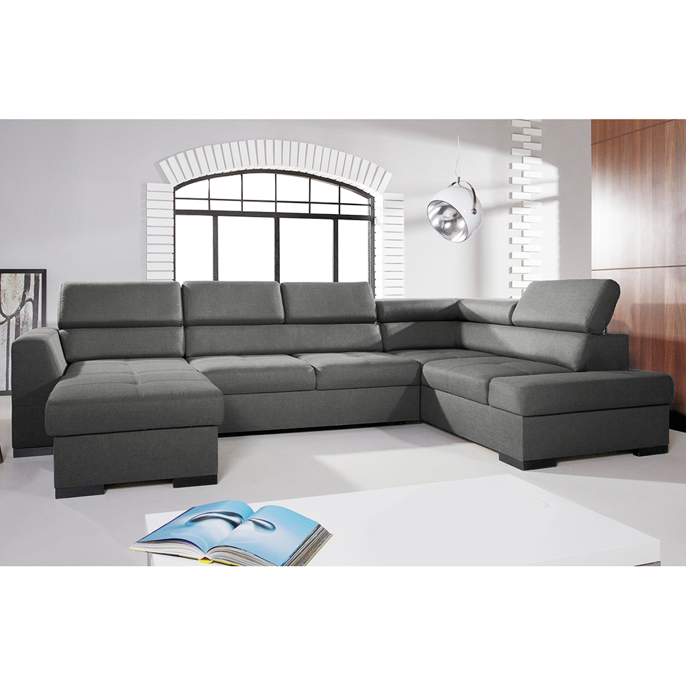 Sedací souprava NEST I | 180x345x205 cm | PRAVÁ | rozkládací | šedá
