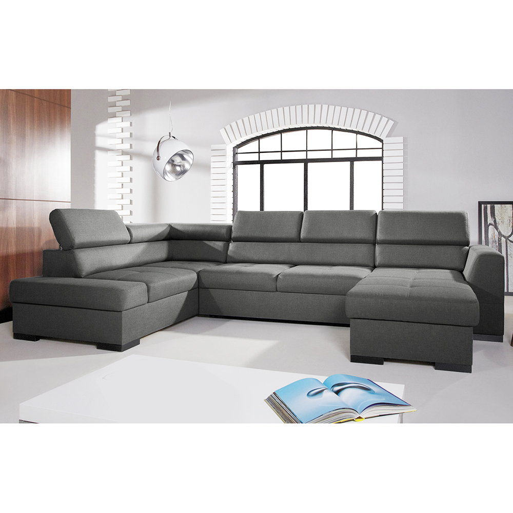 Sedací souprava NEST I | 205x345x180 cm | LEVÁ | rozkládací | šedá | POSLEDNÍ KUS