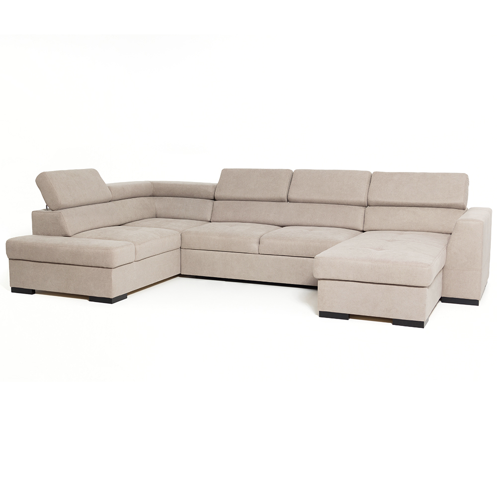 Sedací souprava NEST I | 205x345x180 cm | LEVÁ | rozkládací | šedá | POSLEDNÍ KUS