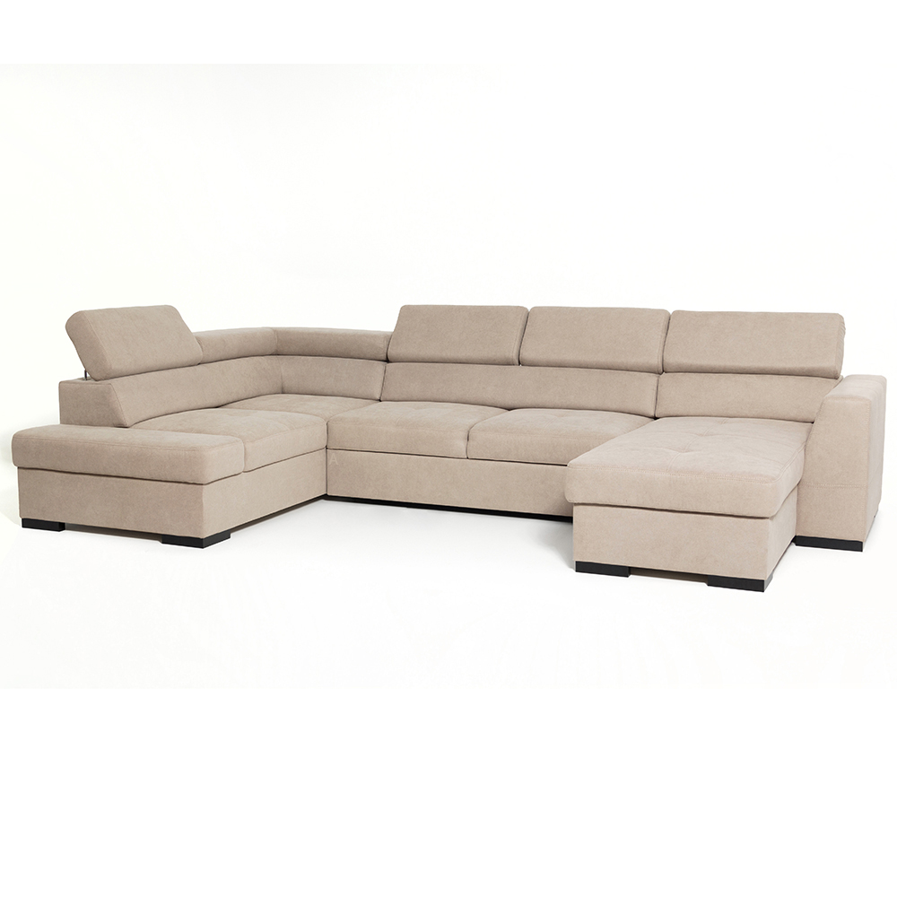 Sedací souprava NEST I | 205x345x180 cm | LEVÁ | rozkládací | světle béžová | POSLEDNÍ KUS