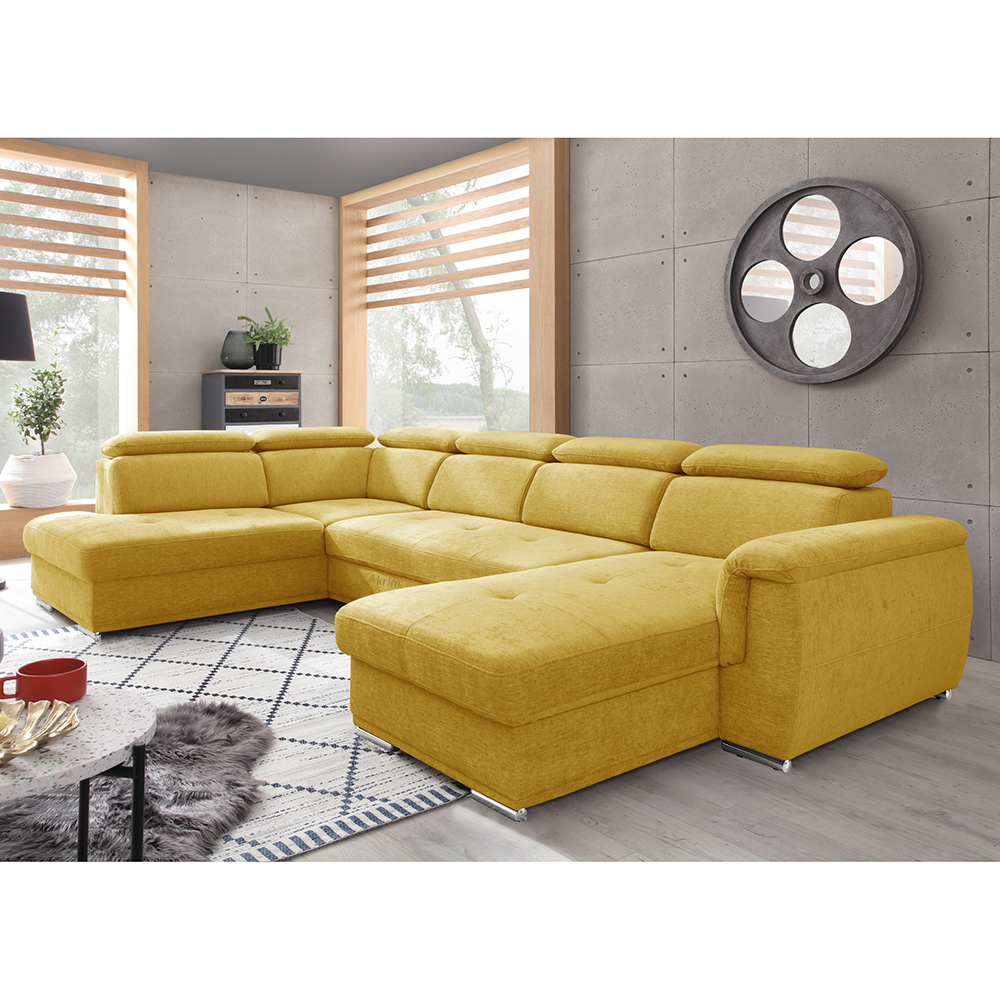 Sedací souprava UMBRIA I | 207x348x177 | levá | žlutá