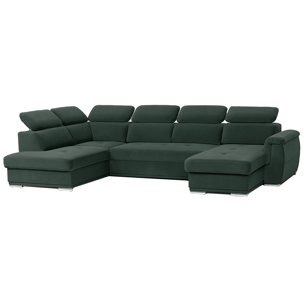 Sedací souprava UMBRIA I | 207x348x177 | levá | tmavě zelená