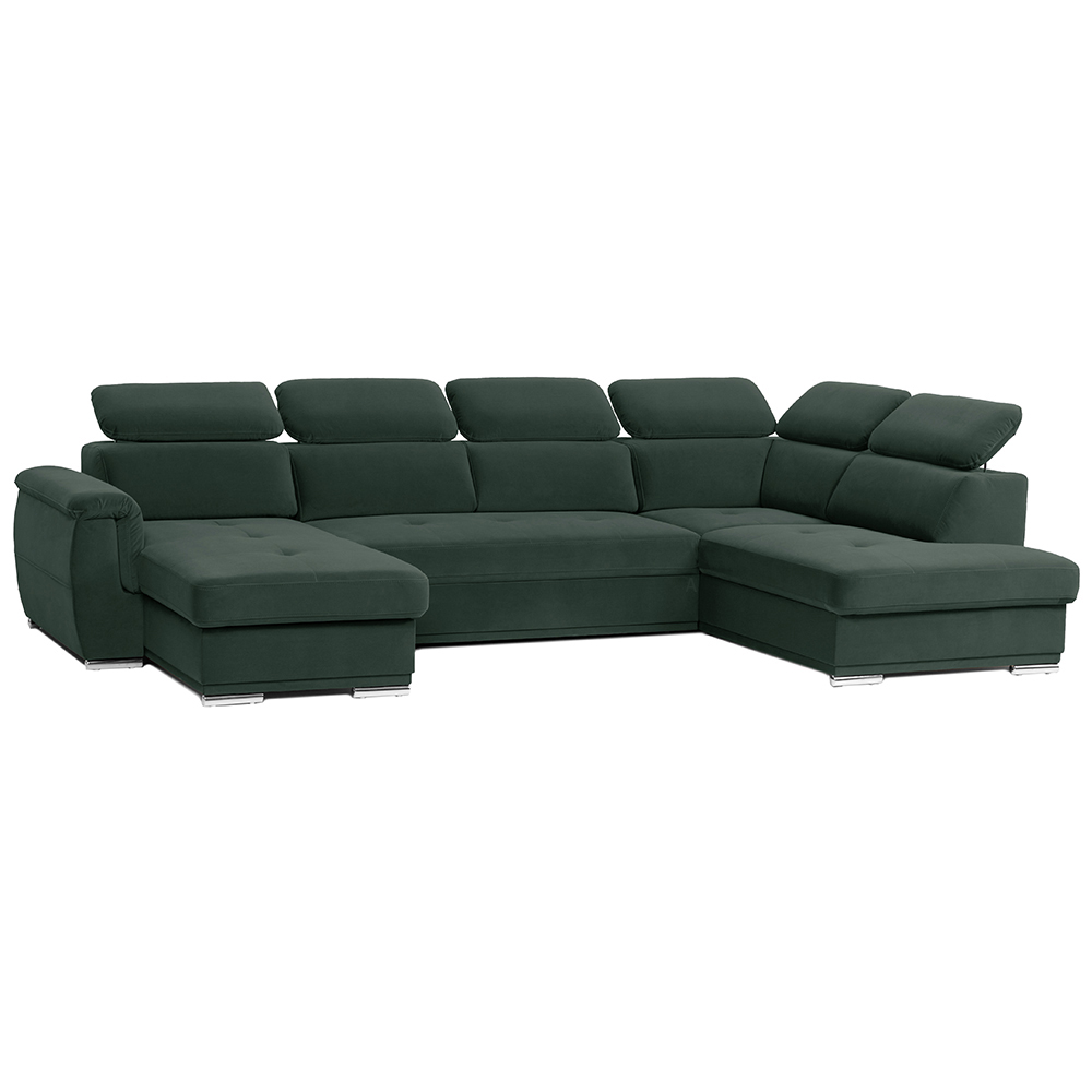 Sedací souprava UMBRIA I | 177x348x207 | pravá | tmavě zelená | POSLEDNÍ KUS