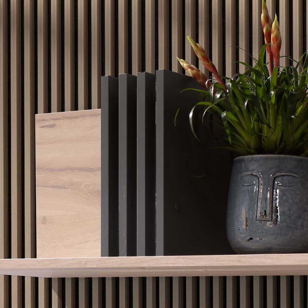 ALLMO | komoda AL07 | 120 cm | dub estana/antracit