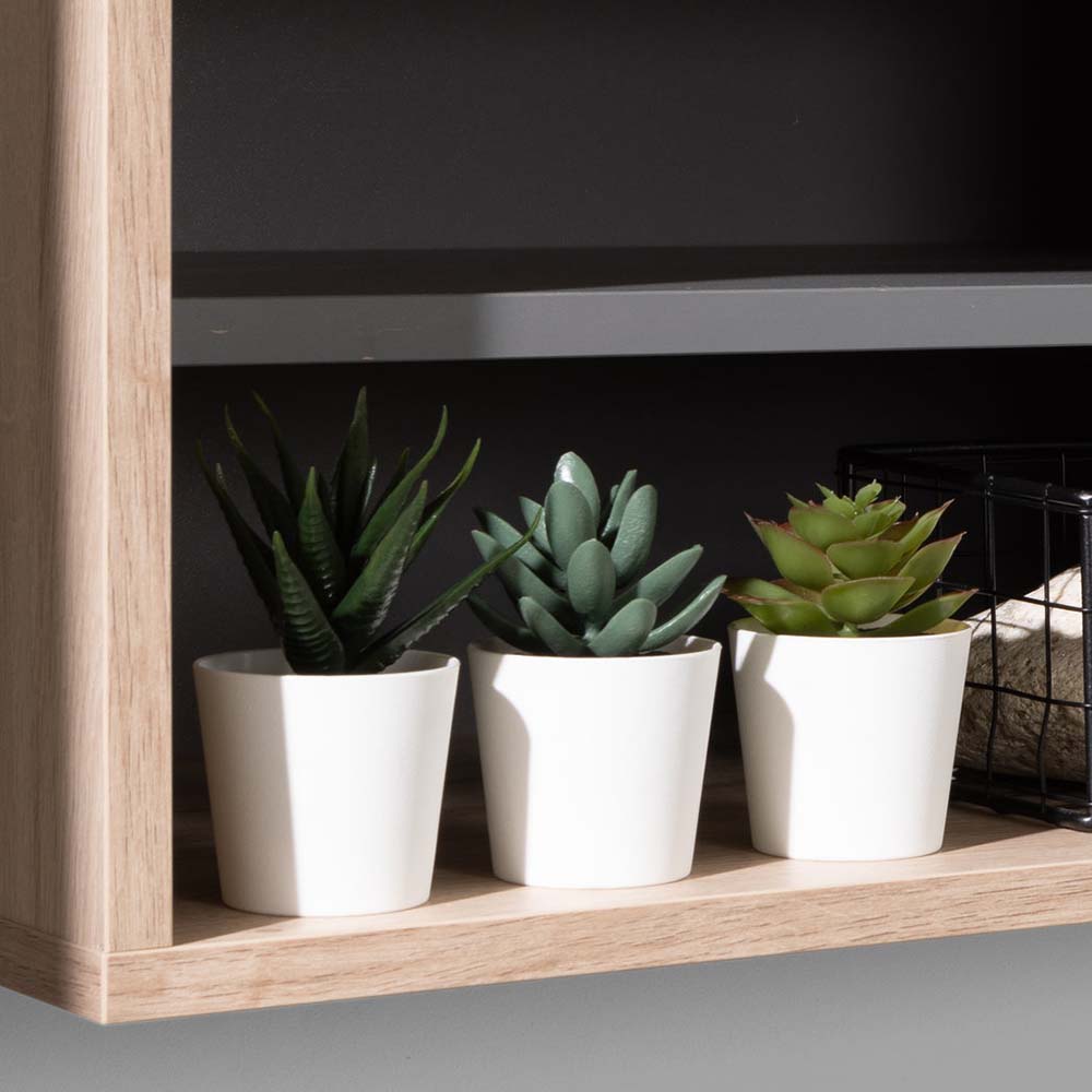 ALLMO | komoda AL07 | 120 cm | dub estana/antracit