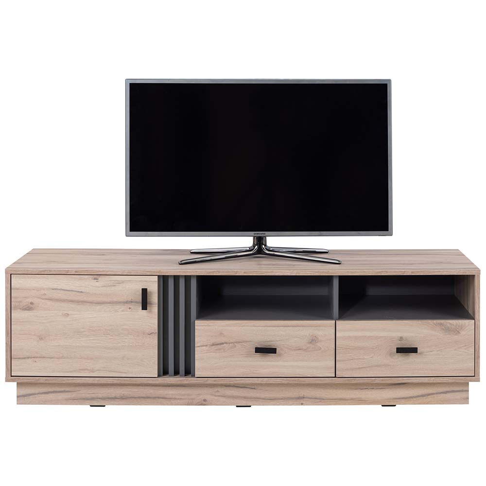 ALLMO | TV stolek AL06 | 155 cm | dub estana/antracit