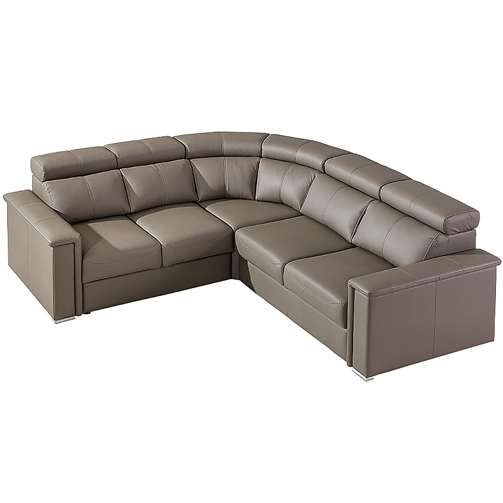 Sedací souprava TROPIC 3 | LEVÁ | kulatý roh | VÝBĚR Z PRAVÉ HOVĚZÍ KŮŽE