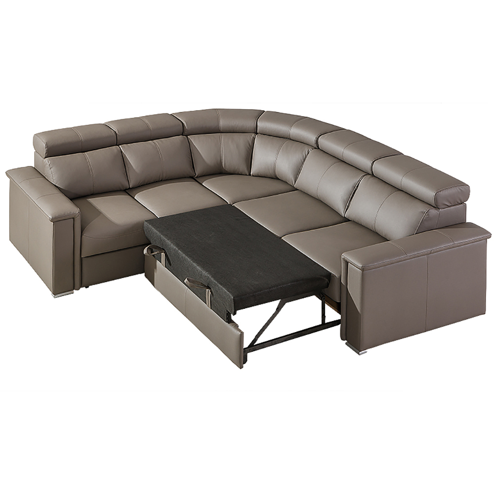 Sedací souprava TROPIC 3 | LEVÁ | kulatý roh | VÝBĚR Z PRAVÉ HOVĚZÍ KŮŽE