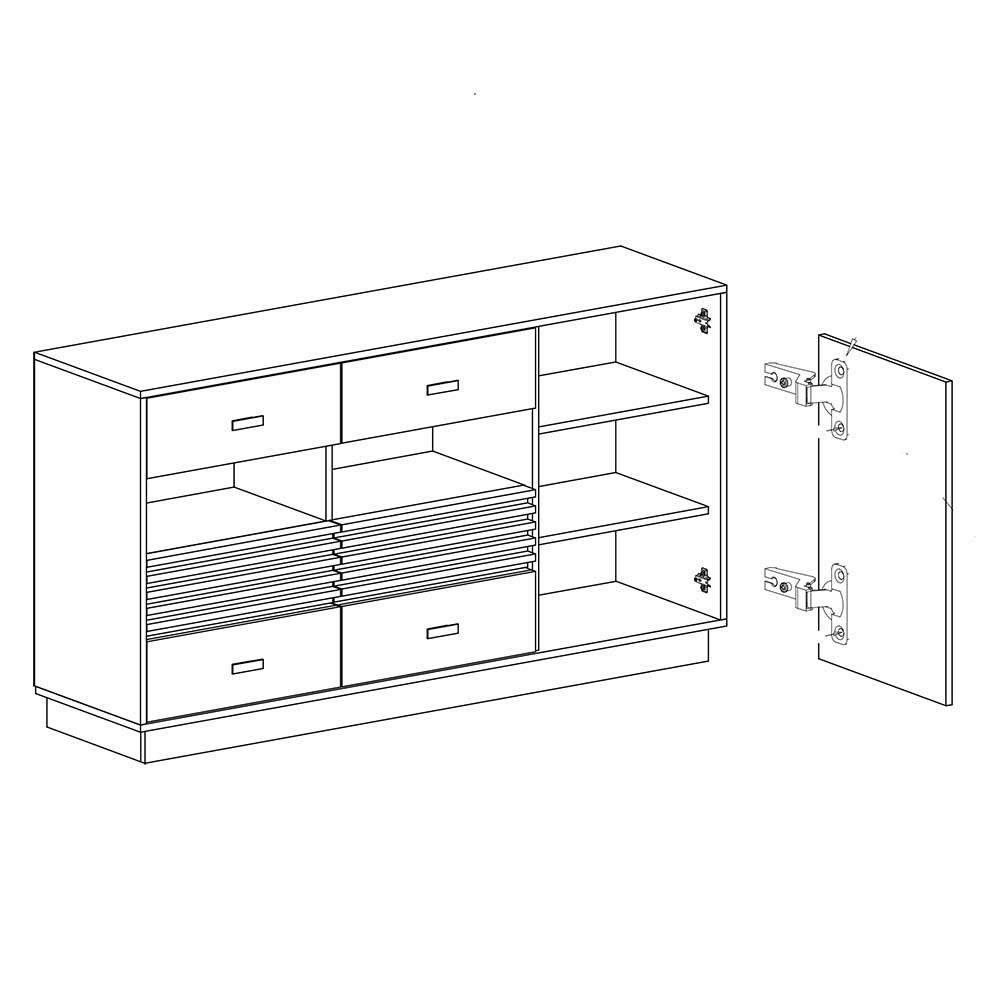 Obývací stěna ALLMO | sestava E | 6 dílů | AKČNÍ CENA | dub estana/antracit
