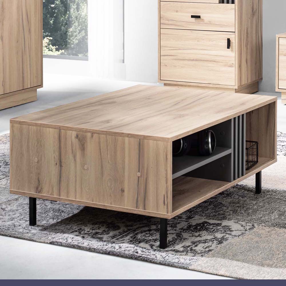 Obývací stěna ALLMO | sestava E | 6 dílů | AKČNÍ CENA | dub estana/antracit