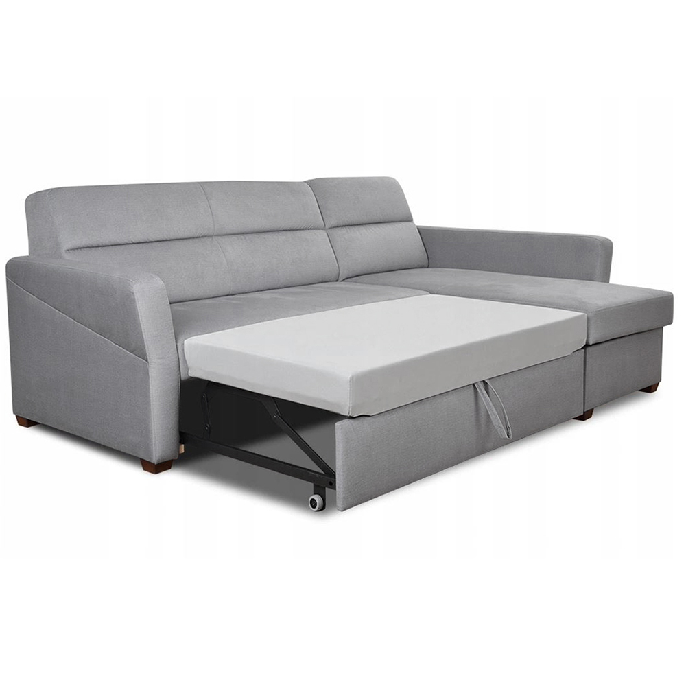 Malá sedací souprava LIVIA | 228x157 cm | PRAVÁ | rozkládací na každodenní spaní | VÝBĚR TKANIN