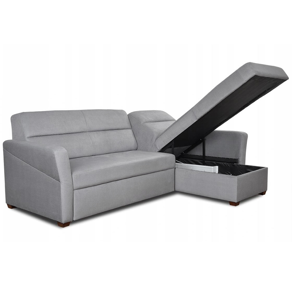 Malá sedací souprava LIVIA | 228x157 cm | PRAVÁ | rozkládací na každodenní spaní | VÝBĚR TKANIN