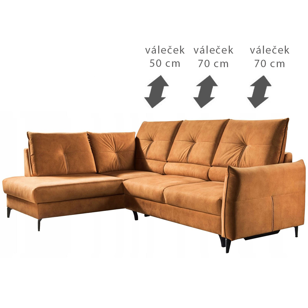 Sedací souprava CENTO | 183x246 | na každodenní spaní | VÝBĚR TKANIN