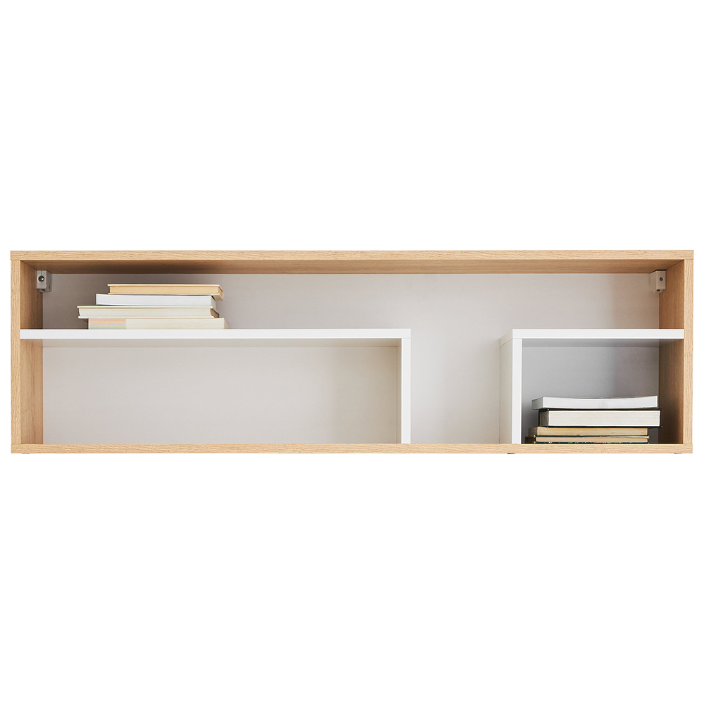 PIXEL | závěsná police PX13 | 105 cm | dub/bílá lux