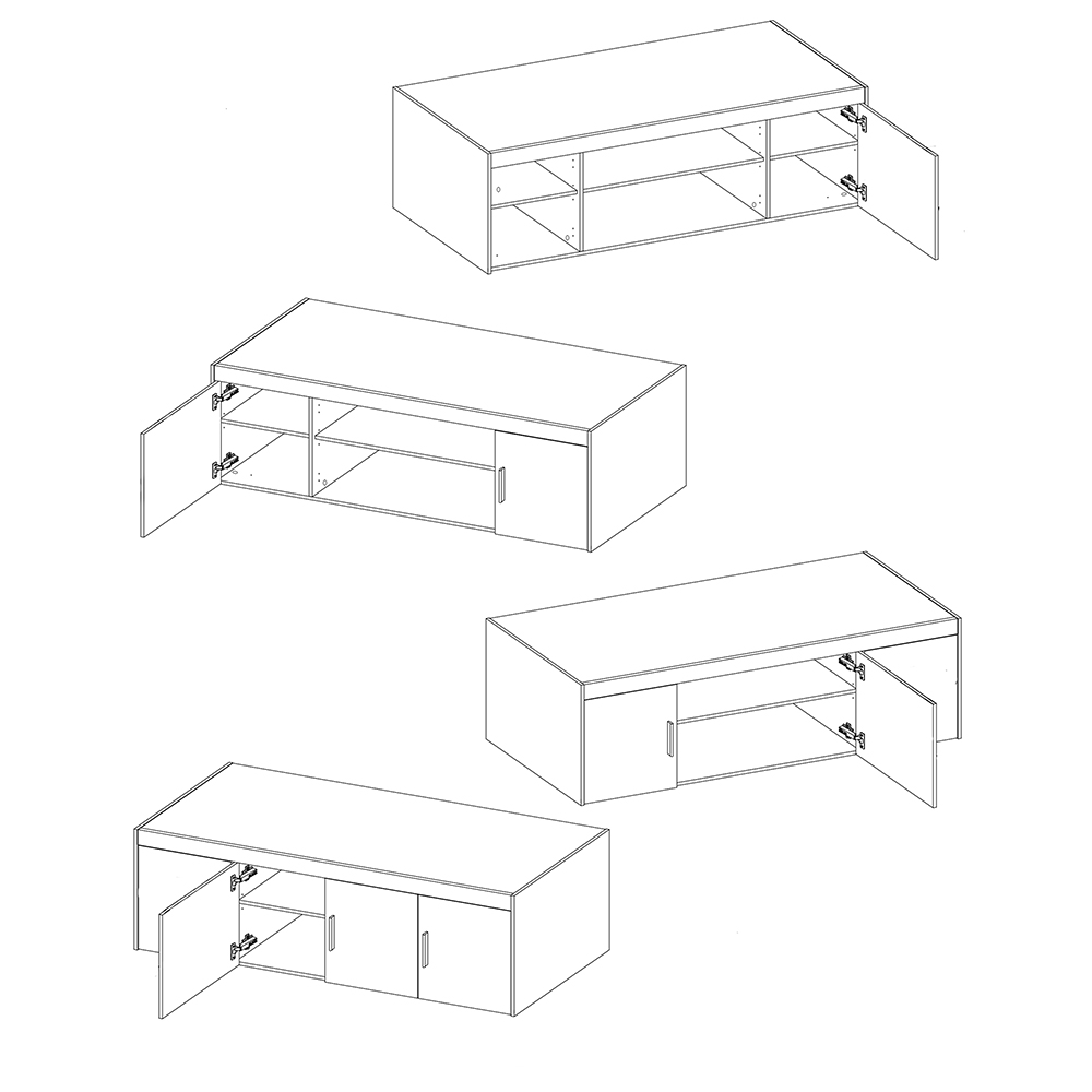 Šatní skříň ELENA 4D 2S + nástavec | 176,3 cm | bílá