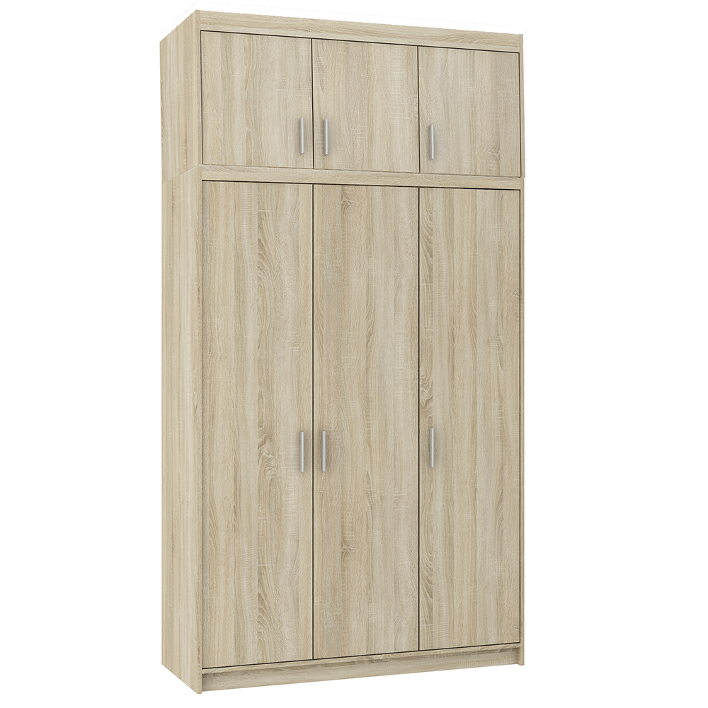 Šatní skříň ELENA + nástavce | sestava 399 cm | dub sonoma