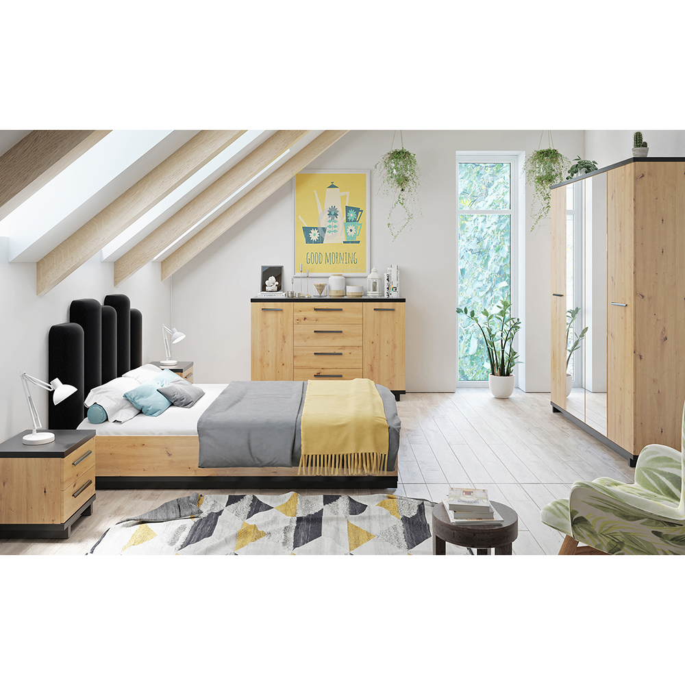 INES | konferenční stolek IN-03 | 120x60 cm | artisan/černá