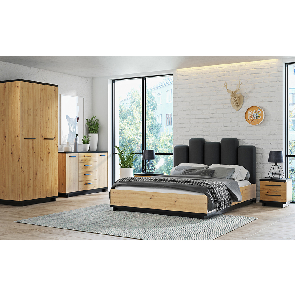 INES | konferenční stolek IN-04 | 90x60 cm | artisan/černá