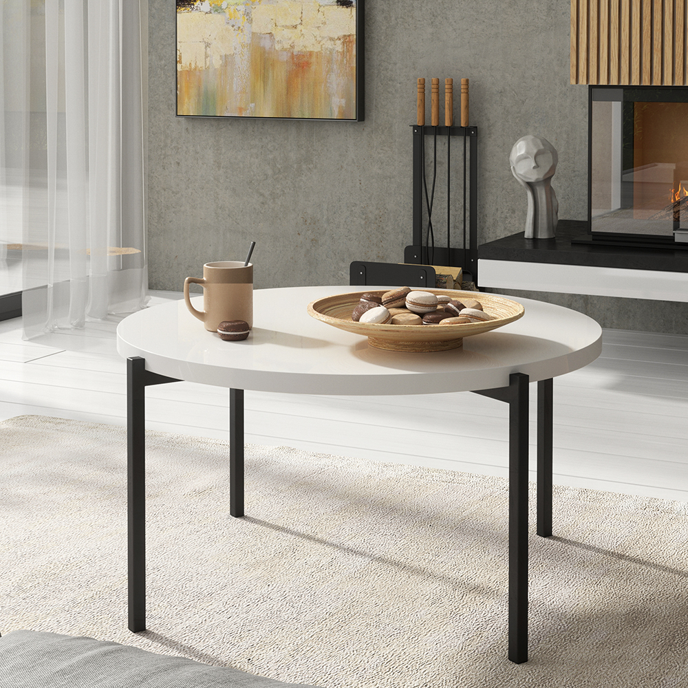 SAGMA | konferenční stolek A | SM-01 | 84,2 cm | bílá mat