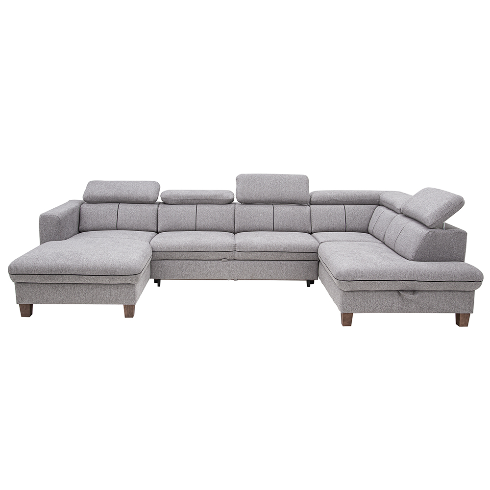 Sedací souprava ZANTE U | 174x324x190 | rozkládací + úložný prostor | VÝBĚR TKANIN a NOŽIČEK