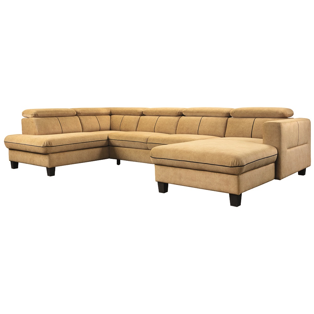 Sedací souprava ZANTE U | 174x324x190 | rozkládací + úložný prostor | VÝBĚR TKANIN a NOŽIČEK