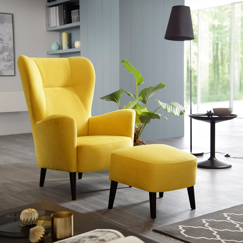 Křeslo ušák Next | artemis 19 žlutá | POSLEDNÍ KUS