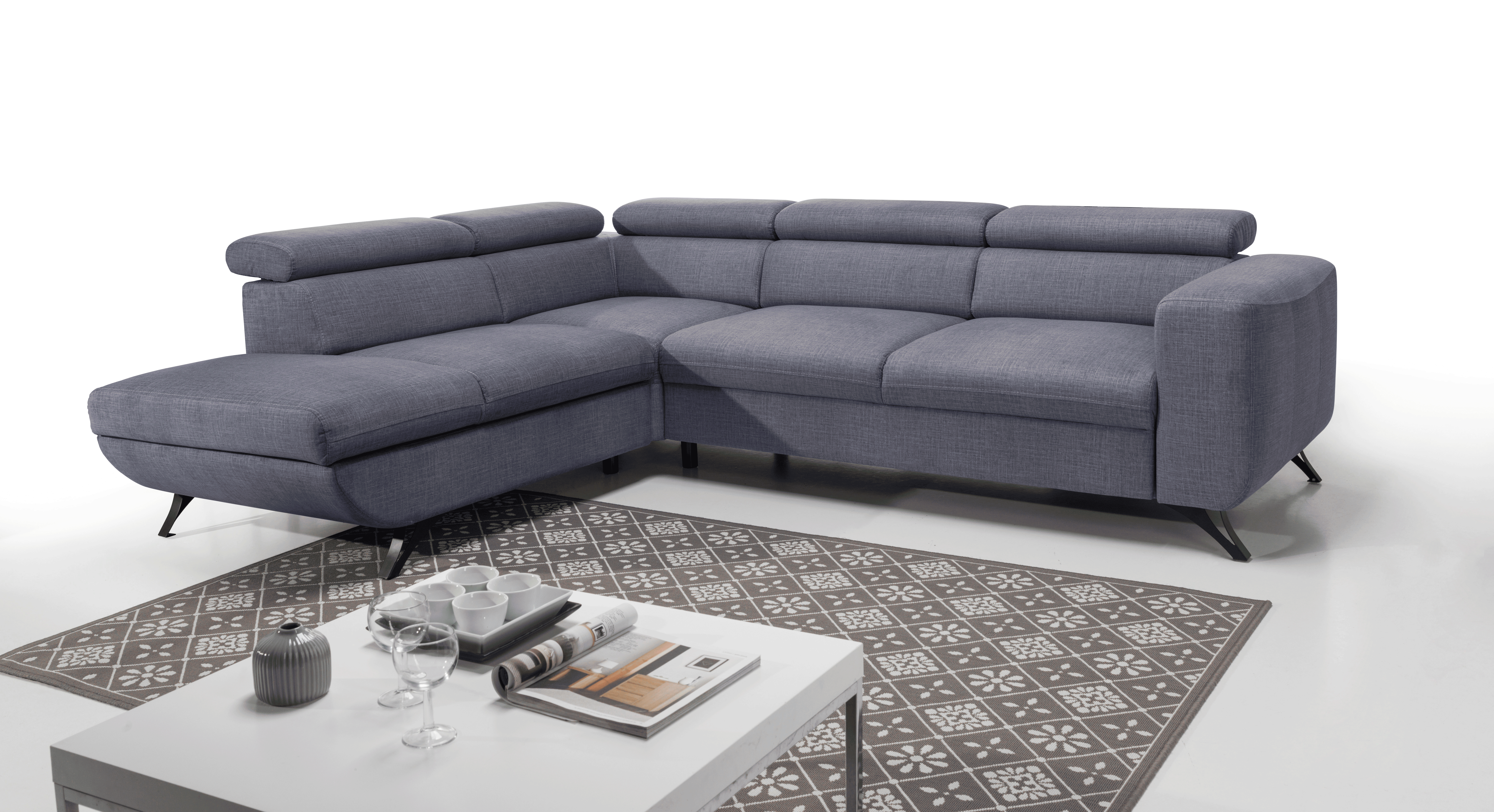 Sedací souprava ARRATTA | 225x265 | rozkládací + úložný prostor | VÝBĚR TKANIN