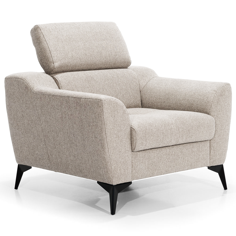 Křeslo PESCARA | 100 cm | polohovatelný záhlavník | VÝBĚR TKANIN a NOŽIČEK